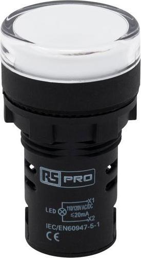 Actual product image RS PRO Indicator light LED white 110V