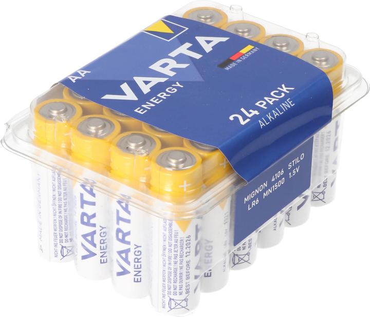 Image du produit Varta Batterie Energy AA Mignon 4106 inkl. kostenloser Aufbewahrungsbox (24 pcs, AA, 2600 mAh)