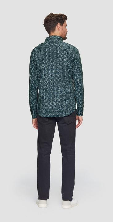 Actual product image S.Oliver Hemd Slim Fit: Gemustertes Hemd mit Kentkragen (3XL)