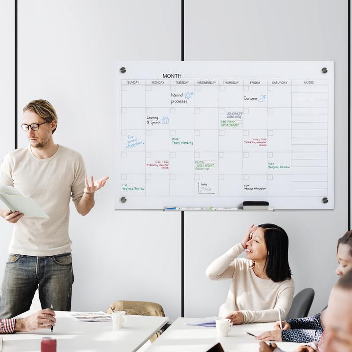 Image du produit Vinsetto Tableau calendrier avec gomme et 4 marqueurs (90 x 60 x 0.2)