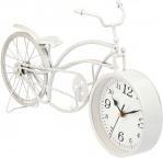 Image du produit Giftdecor horloge vélo en fer forgé blanc 22,5cm de large