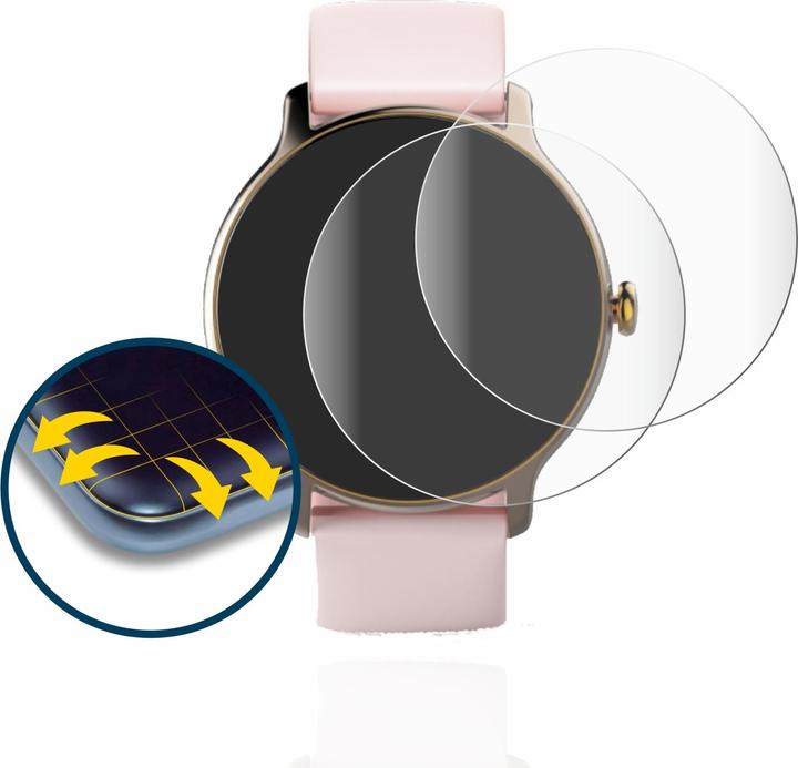 Productafbeelding BROTECT Volledig bedekkende screen protector (Hama Fit Horloge 4910)