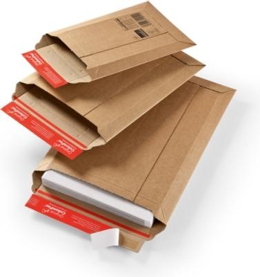 Produktbild Colompac Kartoncouverts braun C3 aus Wellkarton, variable (1 x)