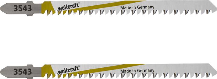 Produktbild wolfcraft 2 Stichsägeblätter HCS L=116mm T-Schaft