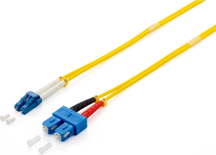 Actual product image equip Fiber optic patch cable LC->SC singlemode duplex OS2 ge (5 m)