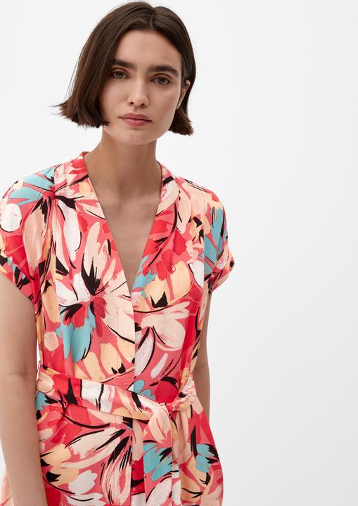 Image du produit s.Oliver Kleid Viskosekleid mit Gürtel (40)