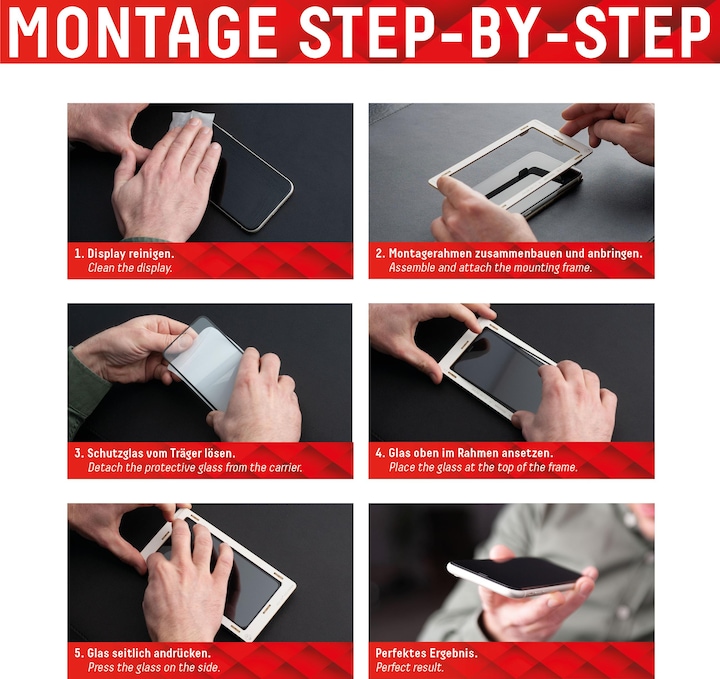 Productafbeelding Displex Real Glass, 2D Panzerglas (1 Stuk, Xiaomi Redmi 10C, Xiaomi Poco C40)