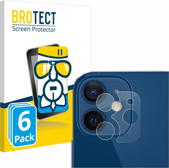 Actual product image BROTECT AirGlass Glass (6 Piece, Apple iPhone 12)