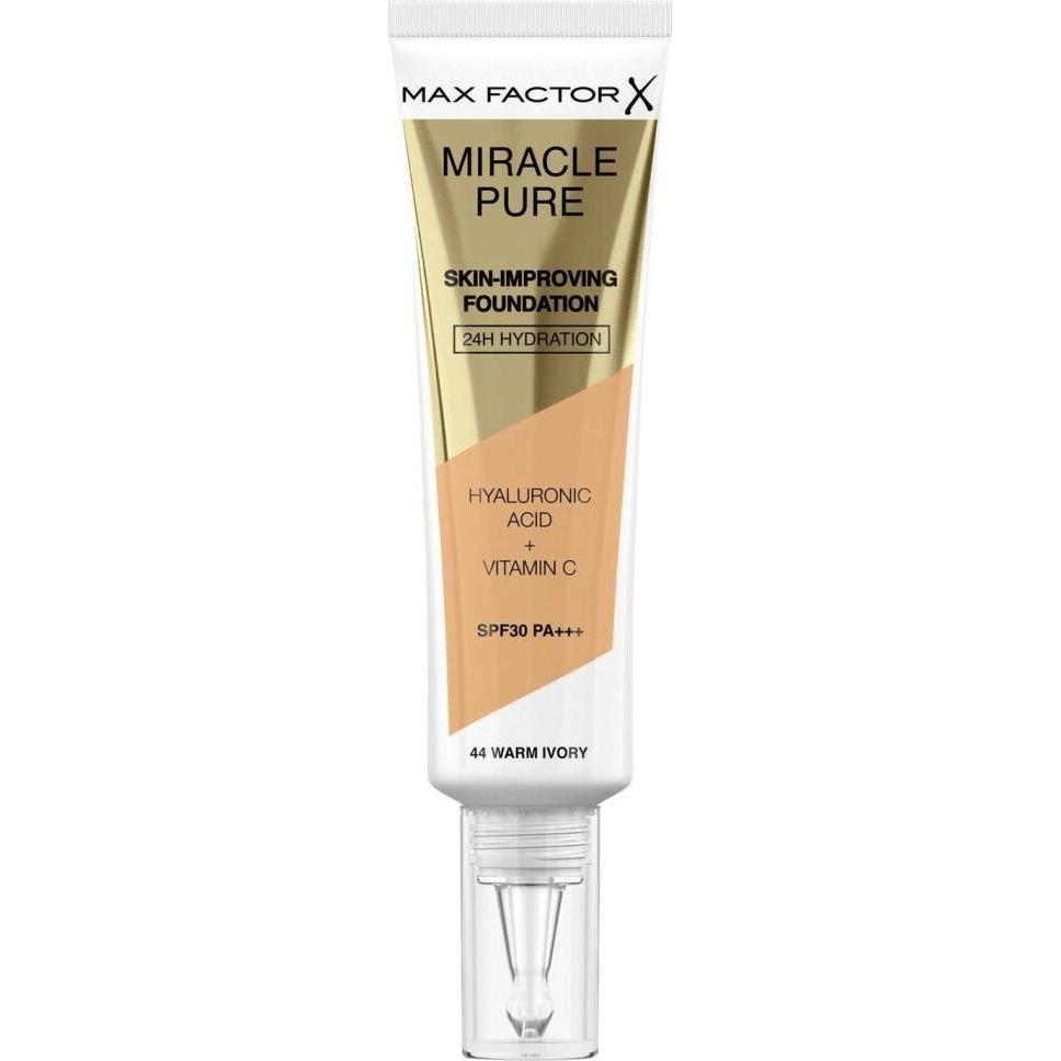 Max Factor, Fondotinta, Miracle Pure Skin-Improving Foundation (44 Avorio caldo)