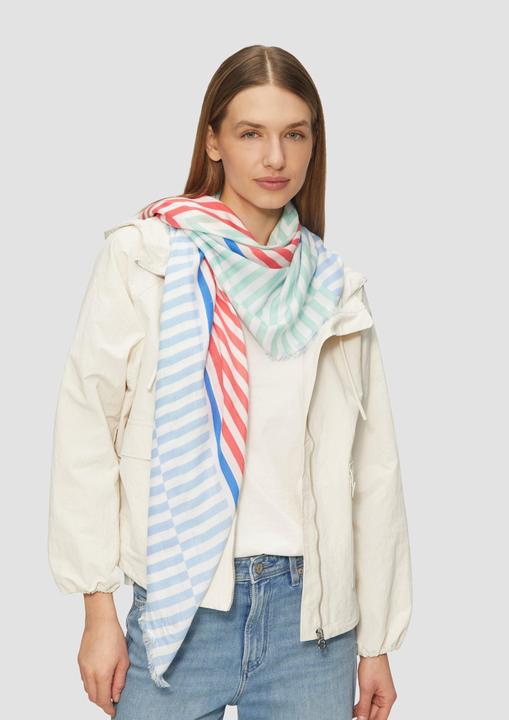 Produktbild S.Oliver Schal Lässiger quadratischer Schal aus Viskosemix