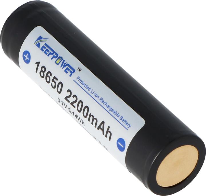 Produktbild Keeppower Akku 18650 geschützt (1 Stk., 18650, 2200 mAh)