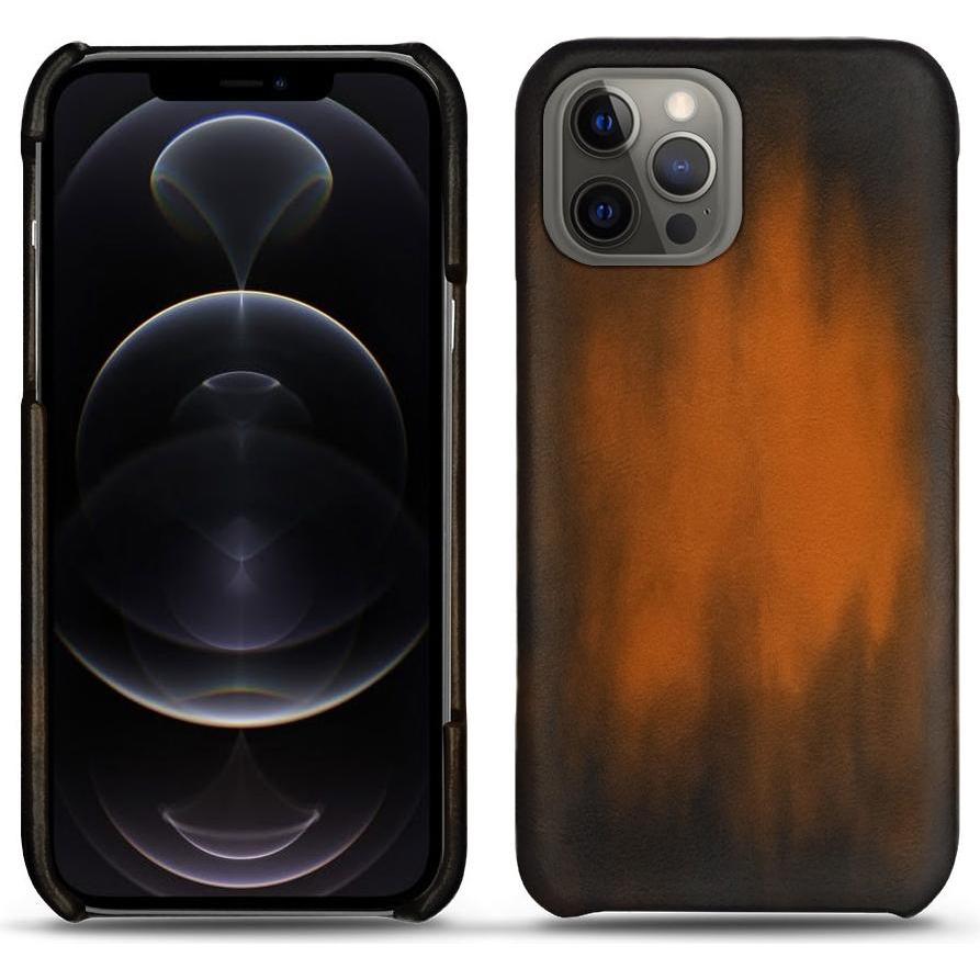 Noreve Lederschutzhülle (Apple iPhone 12 Pro), Smartphone Hülle, Braun