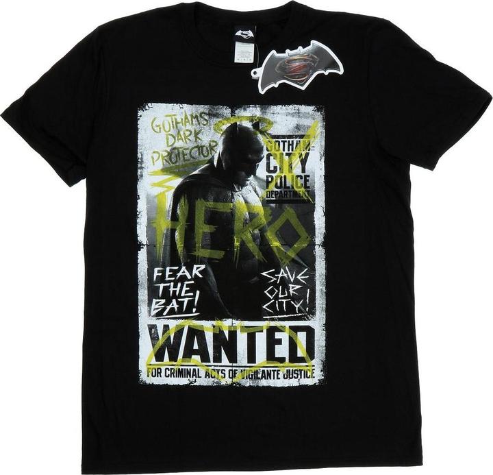 Produktbild Batman v Superman Wanted Poster TShirt (L)