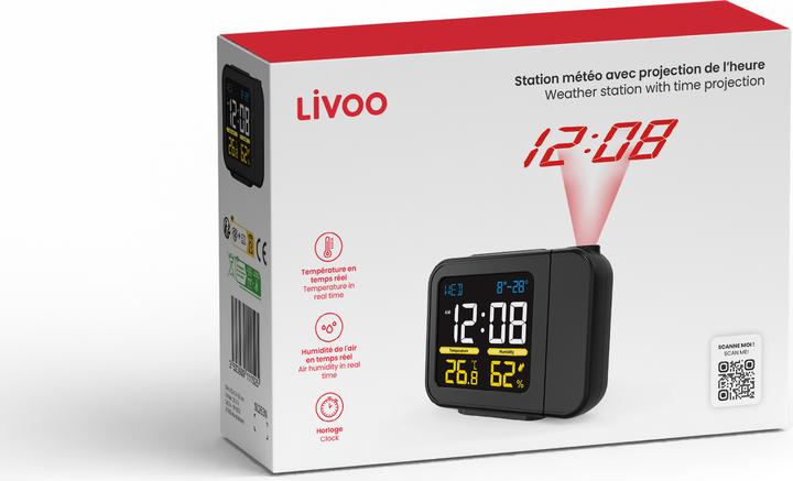 Productafbeelding Livoo Wetterstation mit Zeitprojektion