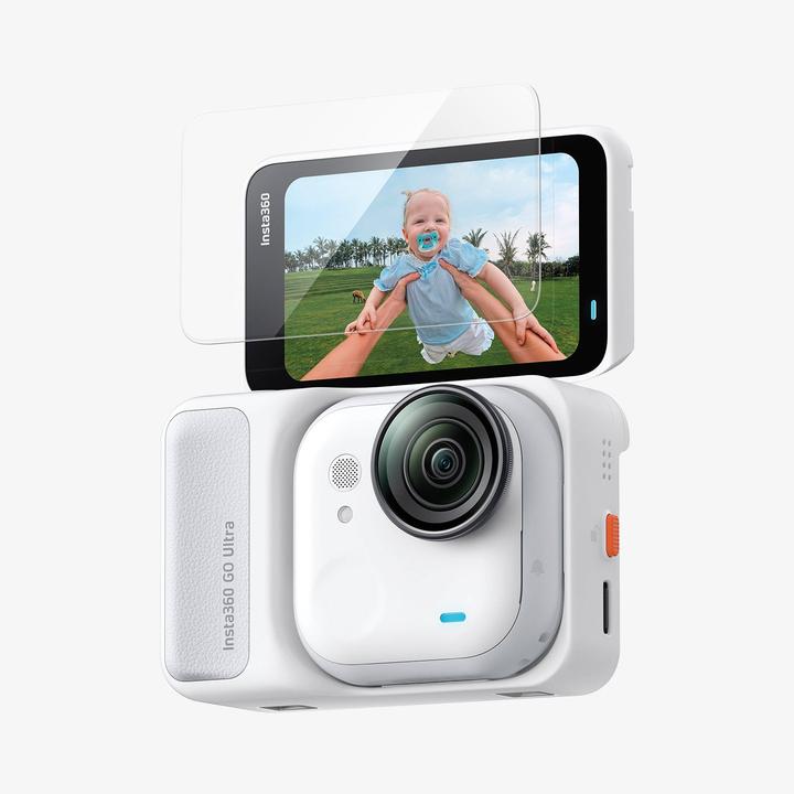 Actual product image Spigen - (2 pack) Glas.tR Slim, Back Screen (AGL11171) - Insta360 Go Ultra - Clear