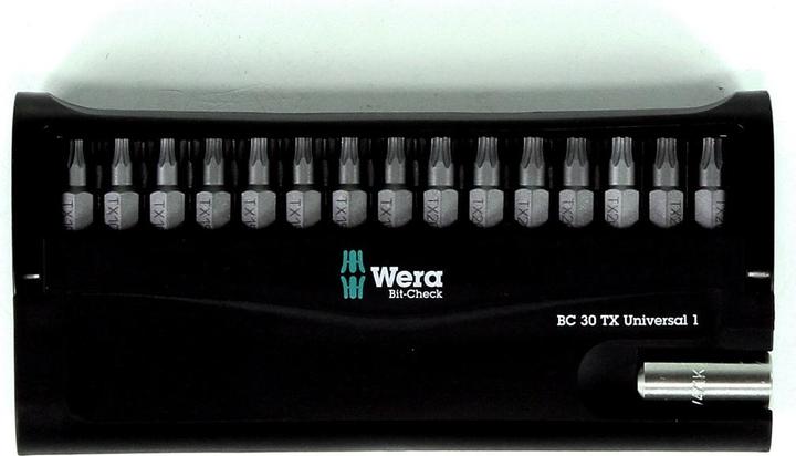 Image du produit Wera Bit-Check 30 TX Universal 1 (Six pans creux TX M20, Six pans creux TX M25, Six pans creux TX M15, Six pans creux TX M30, Six pans creux TX M10, Six pans creux TX M40)