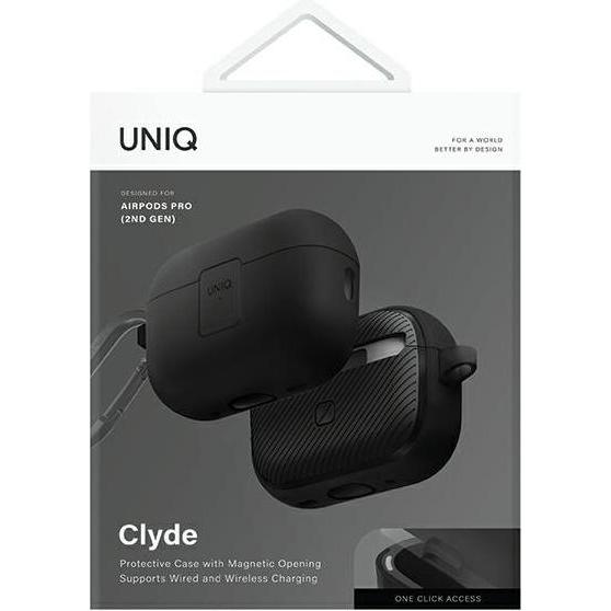 Thumbnail - Uniq etui Clyde Lock Case AirPods Pro 2 (2022/2023) czarno-ciemnoszary/charcoal-dark grey (Kopfhörer Tasche), Kopfhörert...