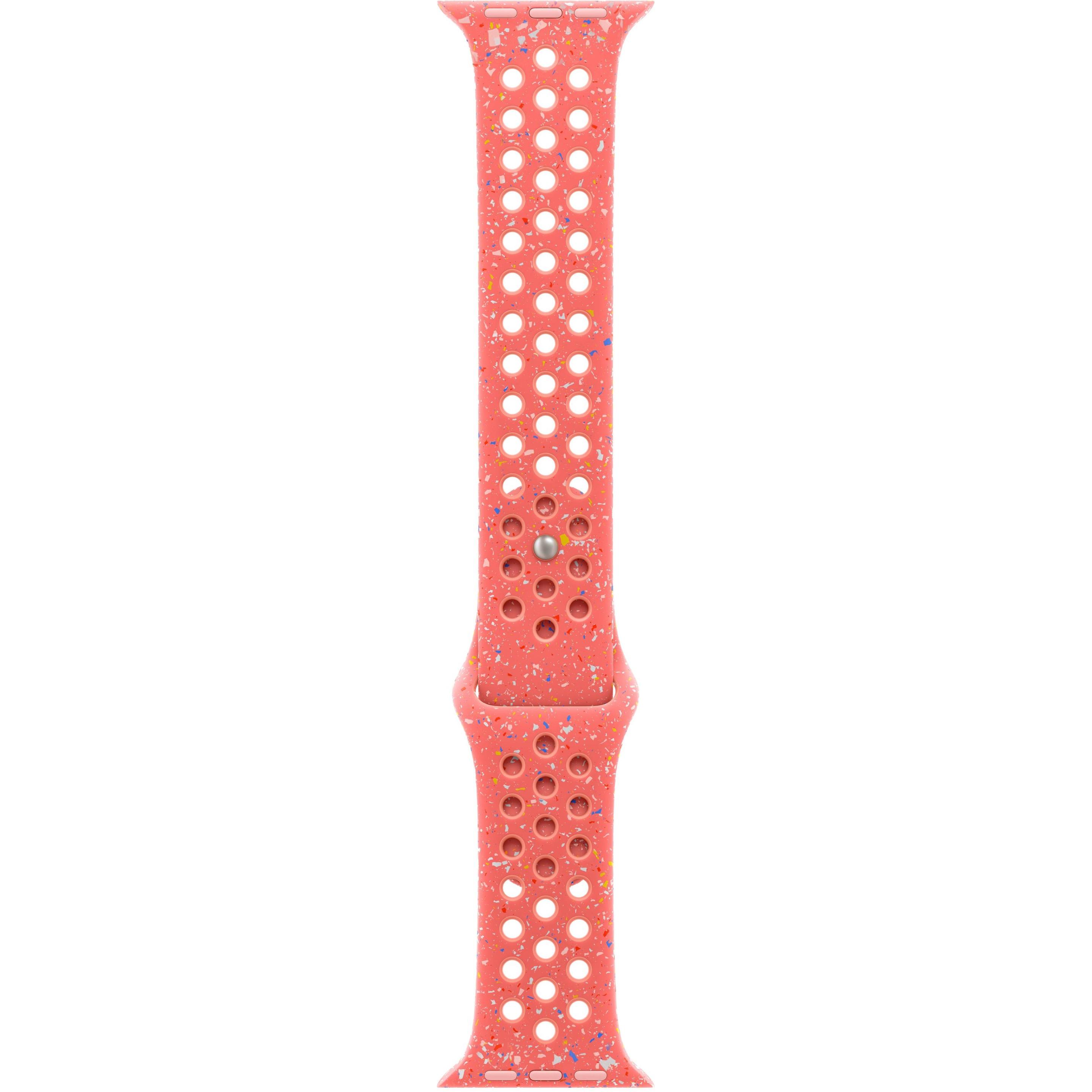 Apple Nike Sport Band (40 mm, Fluorelastomer, Apple Watch Series 10), Uhrenarmband, Orange