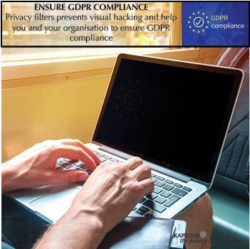 Actual product image Kapsolo 2-Way Privacy Filter Self-Adhesive for iPhone 13 MINI (Apple iPhone 13 mini)