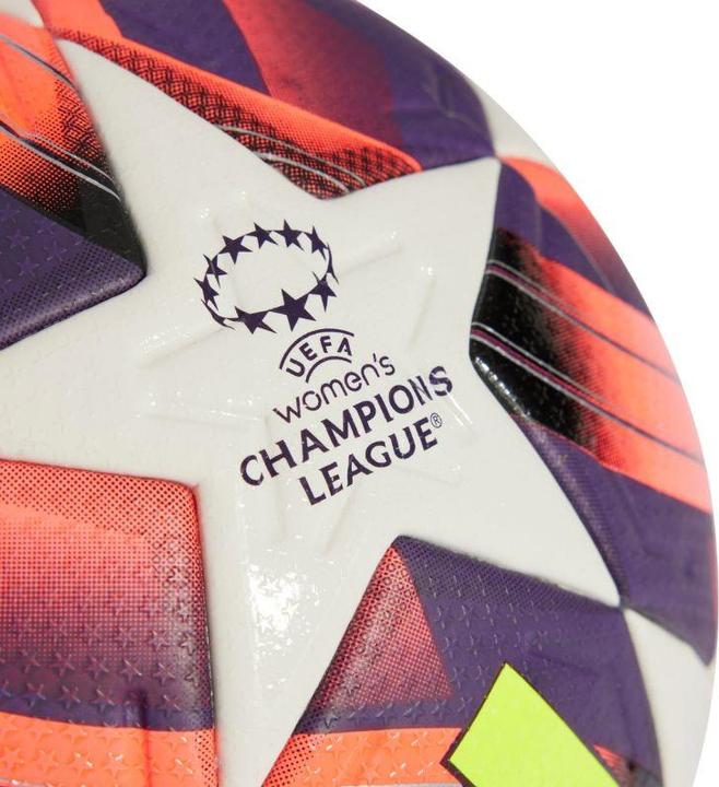 Actual product image adidas Piłka nożna W UCL Pro biało-fioletowo-różowa IS7437 5 (5)
