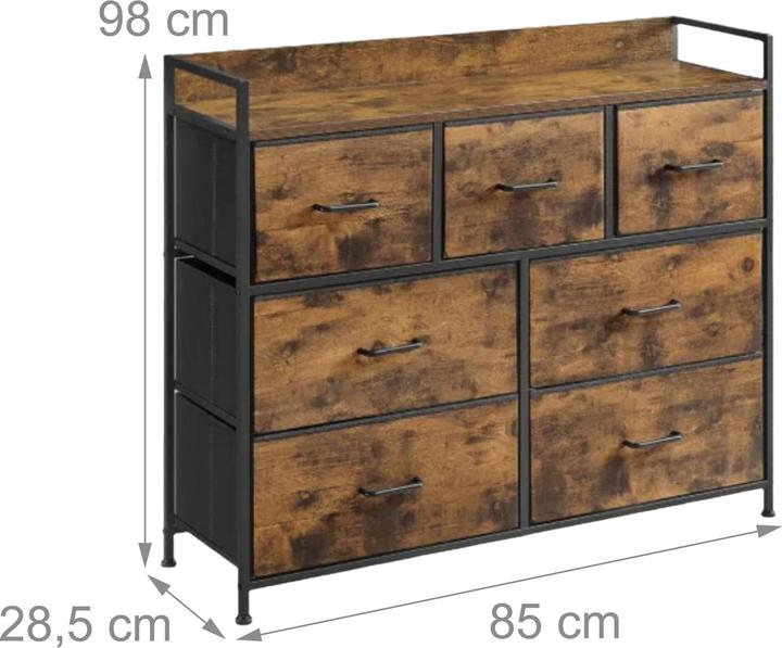 Produktbild Relaxdays Kommode (85 x 28.50 x 98 cm)