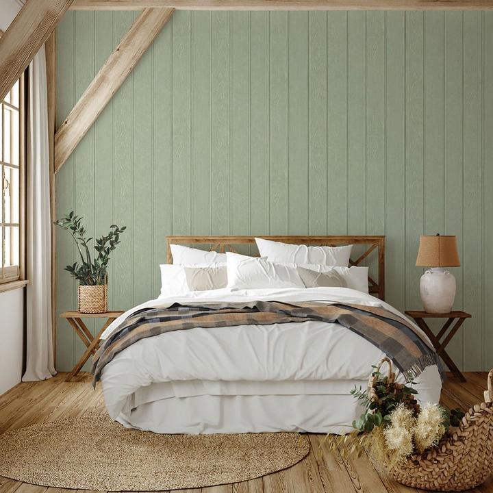 Actual product image Belgravia Beaded Wood Panel Wallpaper