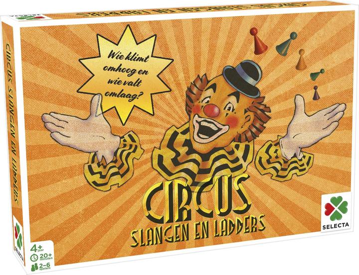Selecta Spielzeug Brettspiel Spiele aus der Vergangenheit - Zirkus/Schlangen und Leitern