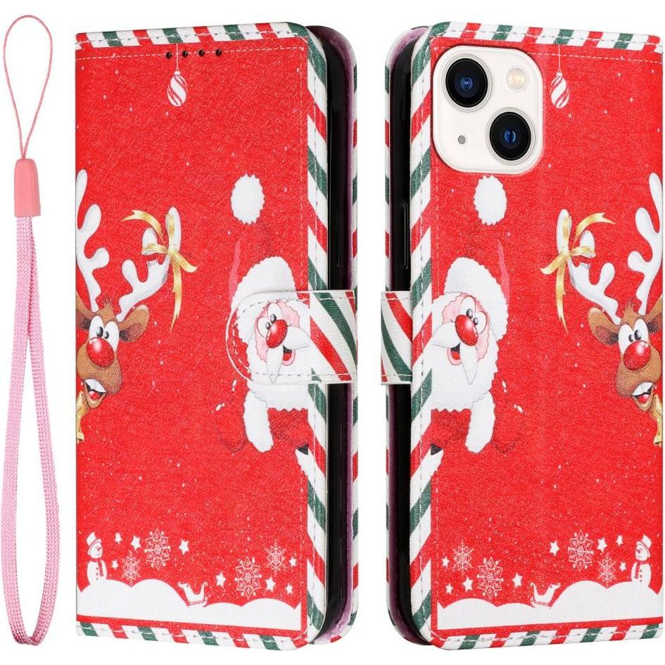 Cover-Discount iPhone 13 mini - Lederetui Hülle Santa (Apple iPhone 13 mini), Smartphone Hülle