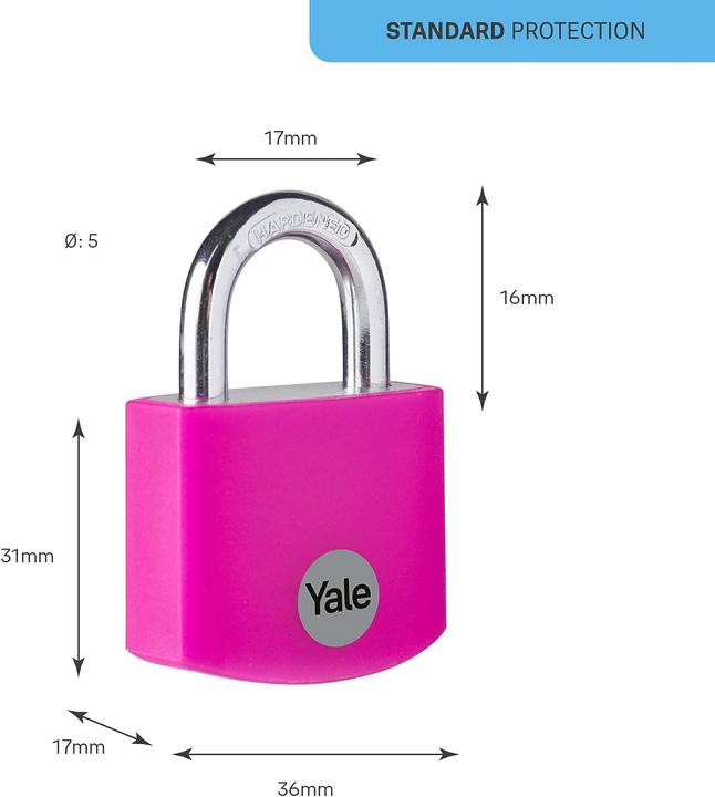 Actual product image Yale YE3B/32/116/1/P Padlock 32 mm key lock