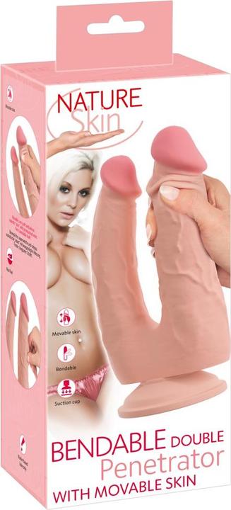 Nature Skin Bendable Double Penetrator