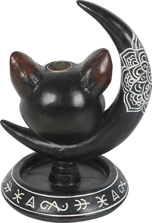 Something Different Black Cat & Moon Backflow Incense Burner