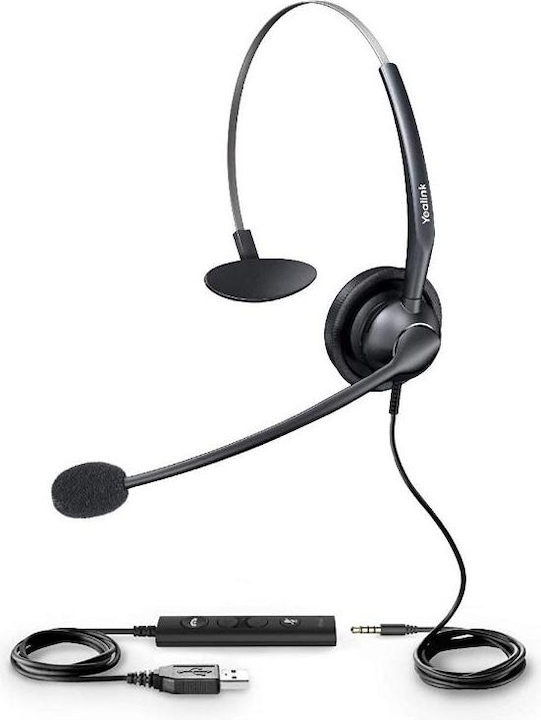 Actual product image Yealink YHS33-USB - IP Phone Headset with USB Connection (Cable, USB-A)