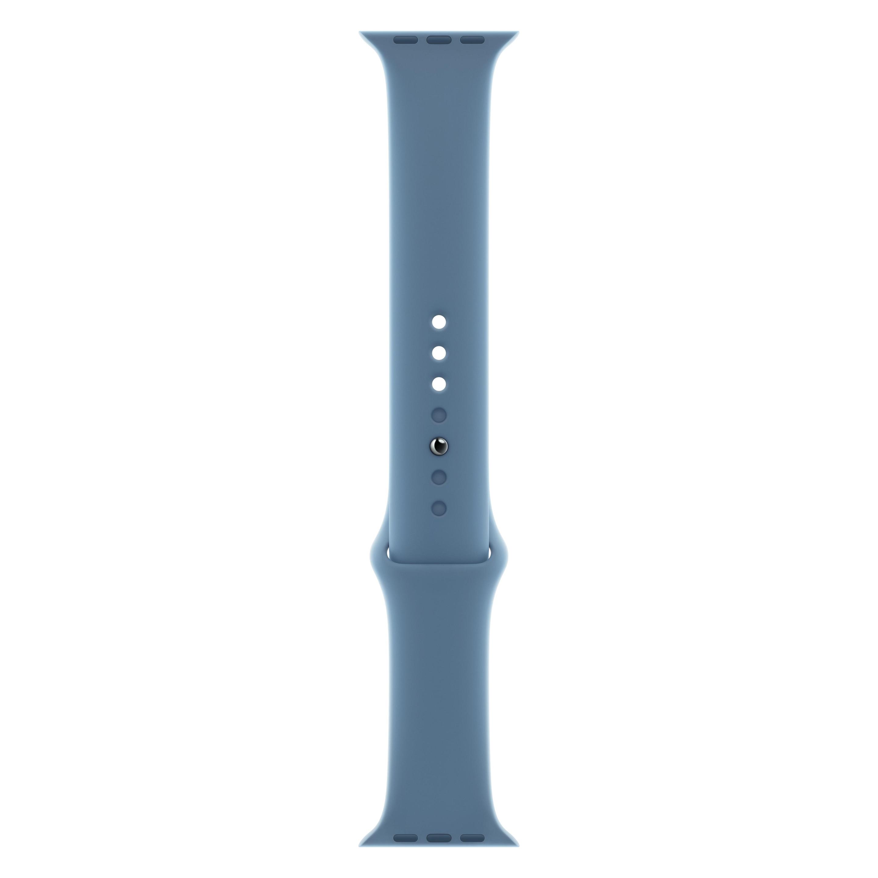 Apple Sport Band (45 mm, Fluoroelastomer), Uhrenarmband, Blau