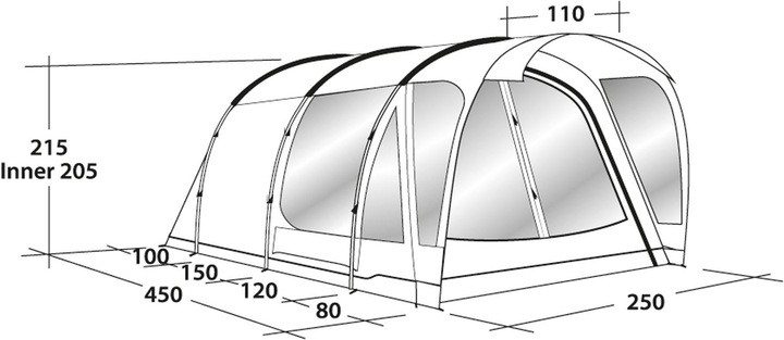 Produktbild Outwell Birdland 3P Tent (Kuppelzelt, 17.50 kg, 3 Personen)