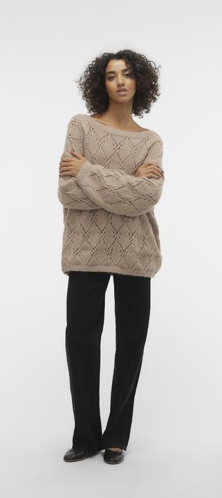 Actual product image Vero Moda VMSTAR LS BOATNECK LONG PULLOVER GA EXC Knitted jumper (S)