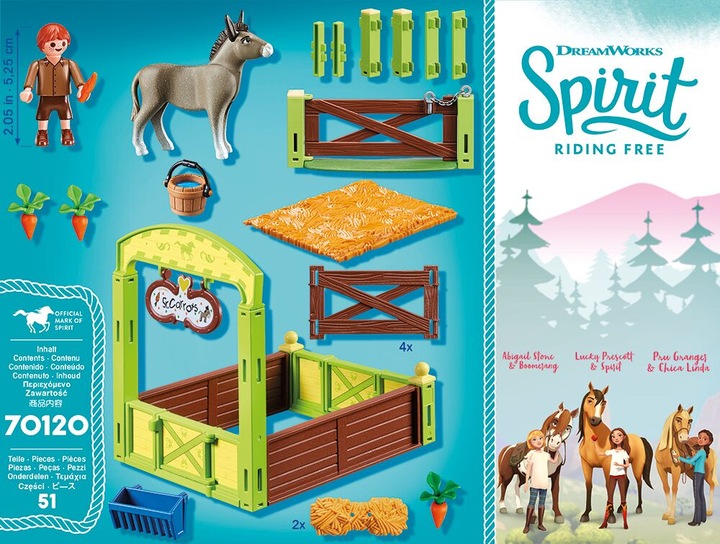Actual product image Playmobil Horsebox Snips Mr Carrot (70120, Playmobil Spirit)