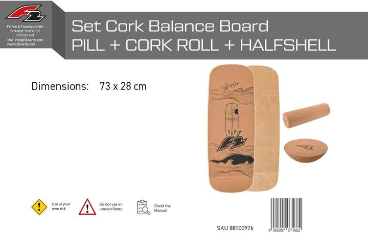 Immagine prodotto F2 Balance Board Set mit Rolle & Halbkugel