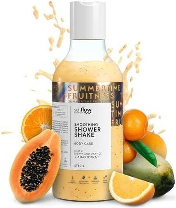 Actual product image SoFlow So!Flow Smoothing Shake Papaya & Orange with Argania Spinosa Oil for Silky-Smooth Skin - Revitalizin