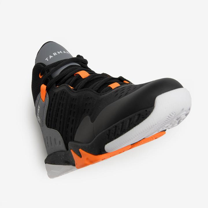 Actual product image Tarmak Kids basketball shoes high - SS500 black/orange (33)