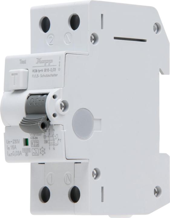 Actual product image Kopp FI/LS-Schutzschalter, 16A, 1p+N Char. B, 0,03A, Typ A