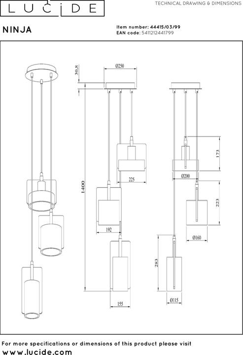 Produktbild Lucide Ninja (E27)