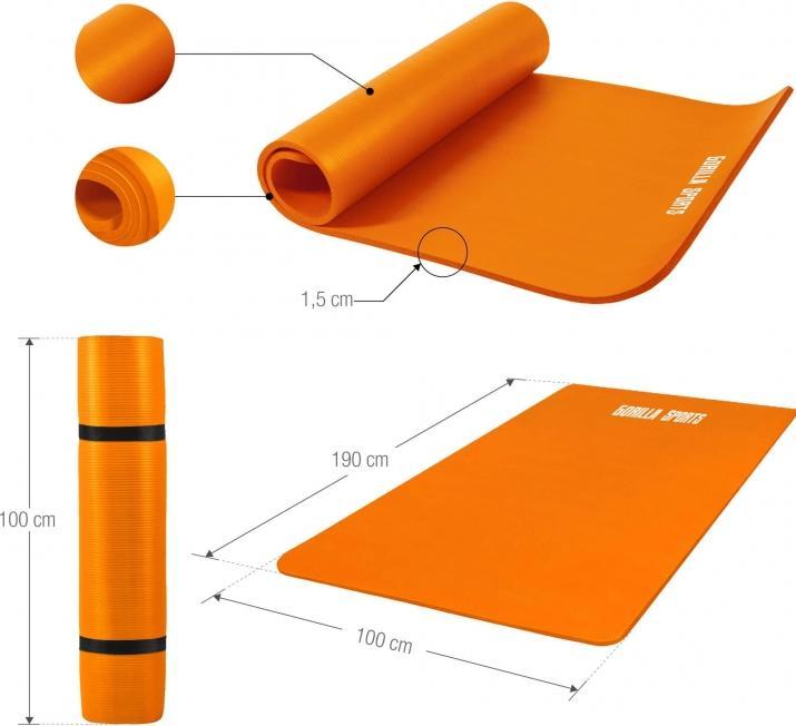 Produktbild Gorilla Sports Yogamatte (15 mm)