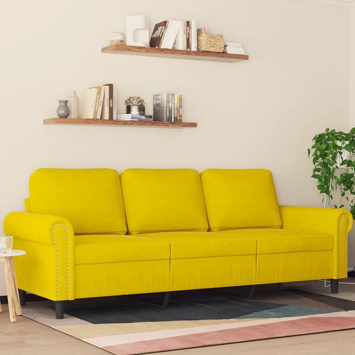 Produktbild vidaXL 3-Sitzer-Sofa 180 cm Samt (3-Sitzer)