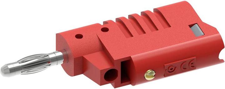 Actual product image Electro PJP 1080-CD1-R Banana plug Plug, straight Pin-Ø: 4 mm Red 1 pc.