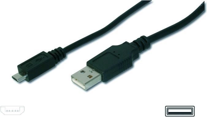 Produktbild Digitus USB2.0 Anschlusskabel, 1,8m (1.80 m, USB 2.0)