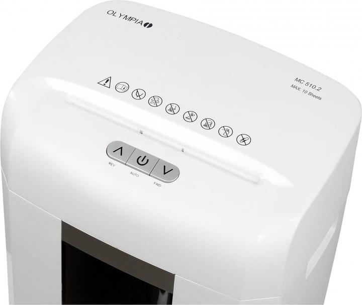 Image du produit Olympia Destructeur de documents MC 510.2 blanc (Coupe de particules)