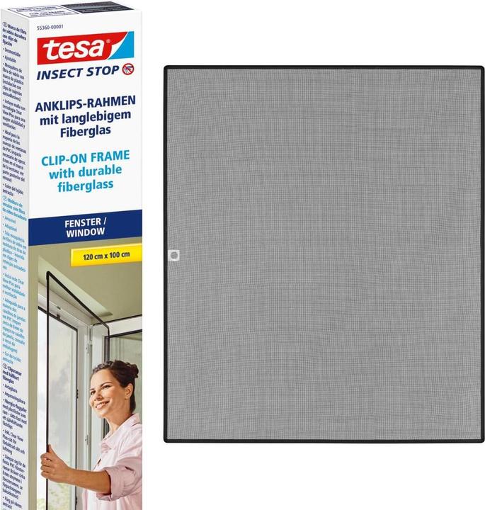 tesa Clip-on insect screen clip-on frame for windows