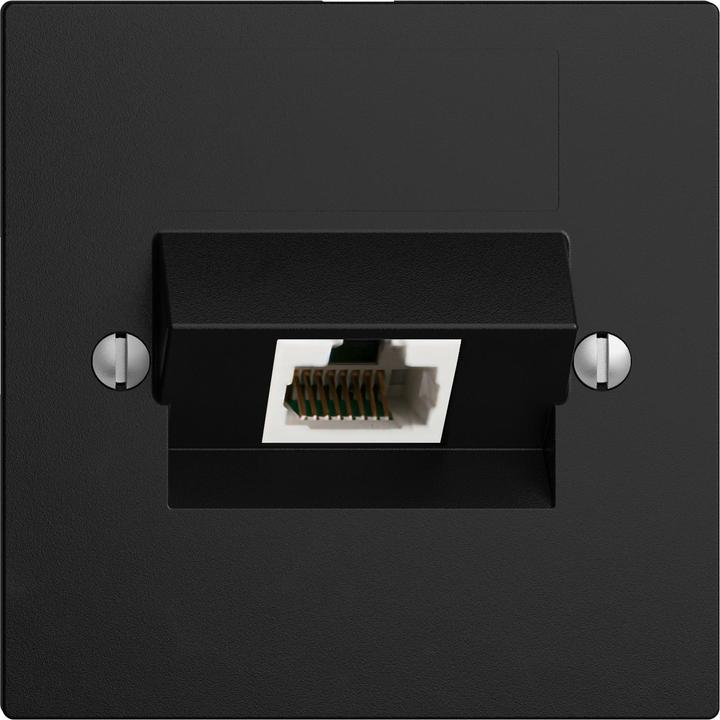 Actual product image Feller RJ45 socket ITplus black