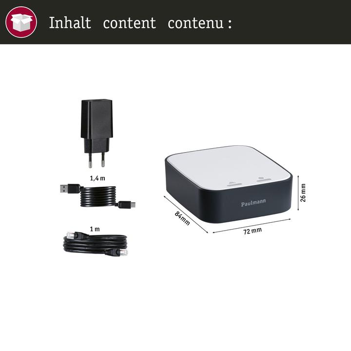 Image du produit Paulmann Maison intelligente Passerelle ZigBee Smik