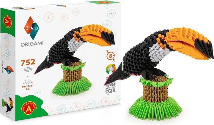 Actual product image Selecta Spielzeug ORIGAMI 3D - Toucan, 752 parts (752 pieces)